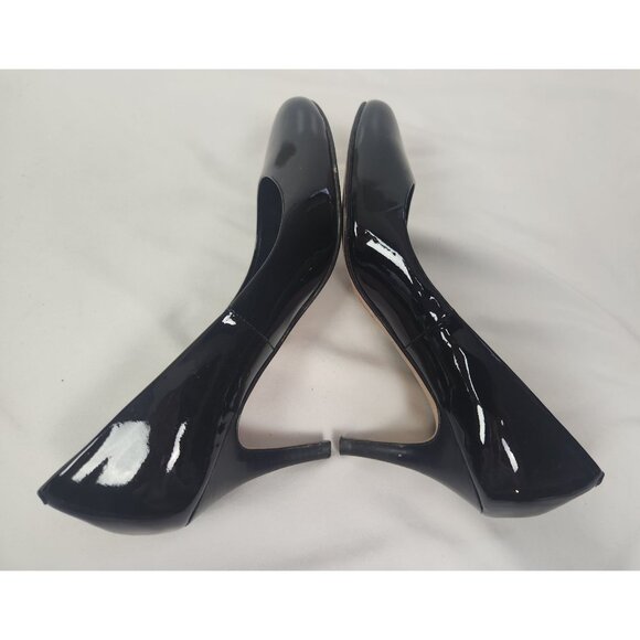 Cole Haan Women's Sz. 7B Black Patent Leather Round Toe Pumps - Picture 5 of 8